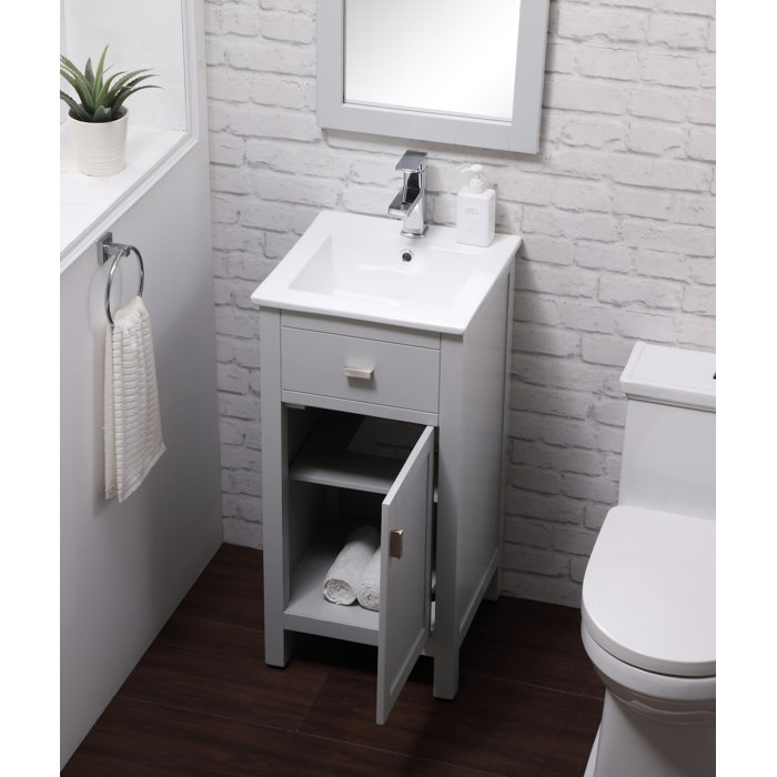 Breakwater Bay Alessandro 16'' Free Standing Single Bathroom Vanity